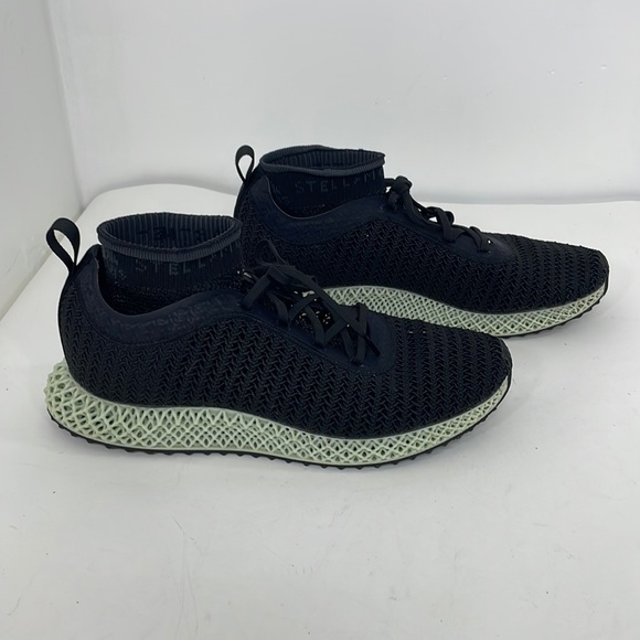Adidas by Stella McCartney Shoes - Adidas Stella McCartney Alphaedge 4D Women’s LaceUp Sock Sneakers Black Green 10